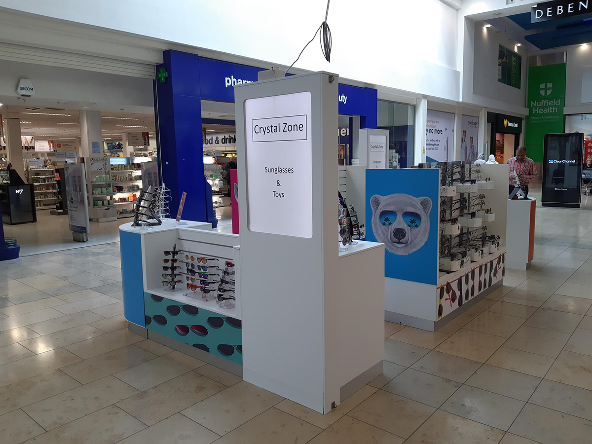 Crystal Zone moves to fixed midmall kiosk At Southside Wandsworth